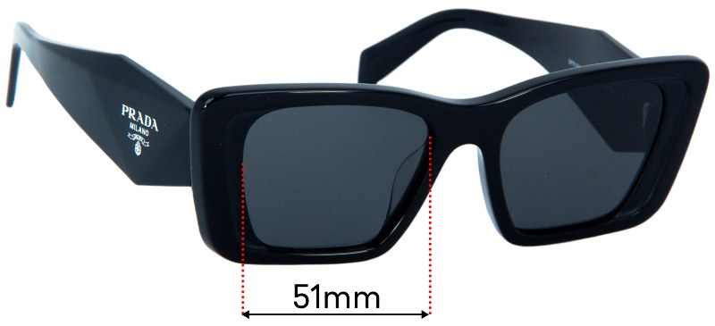 Prada SPR08Y-F 51mm Replacement Lenses